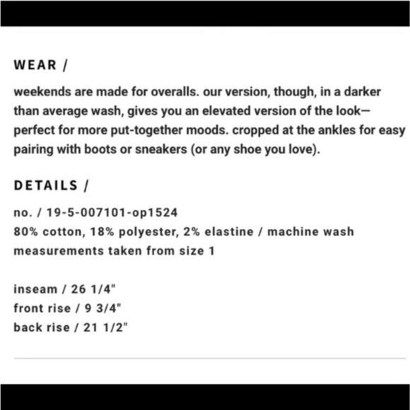 Current Elliot Overalls Womens Small Zip Boyfriend Casual Relaxed Tapered 90s - Picture 13 of 13